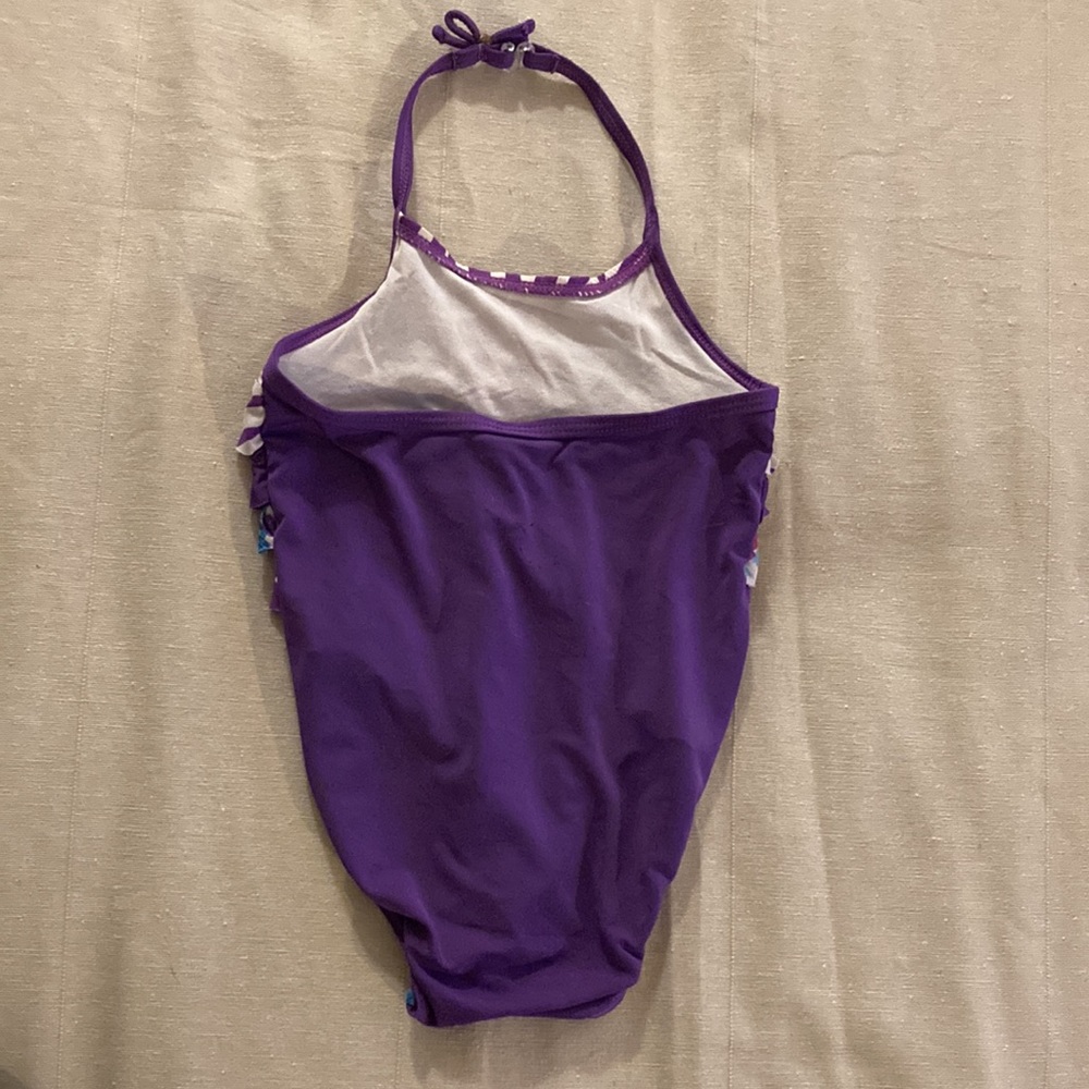 Toddler Purple Ruffle Swimsuit size‎ 18-24mos. - Picture 3 of 6